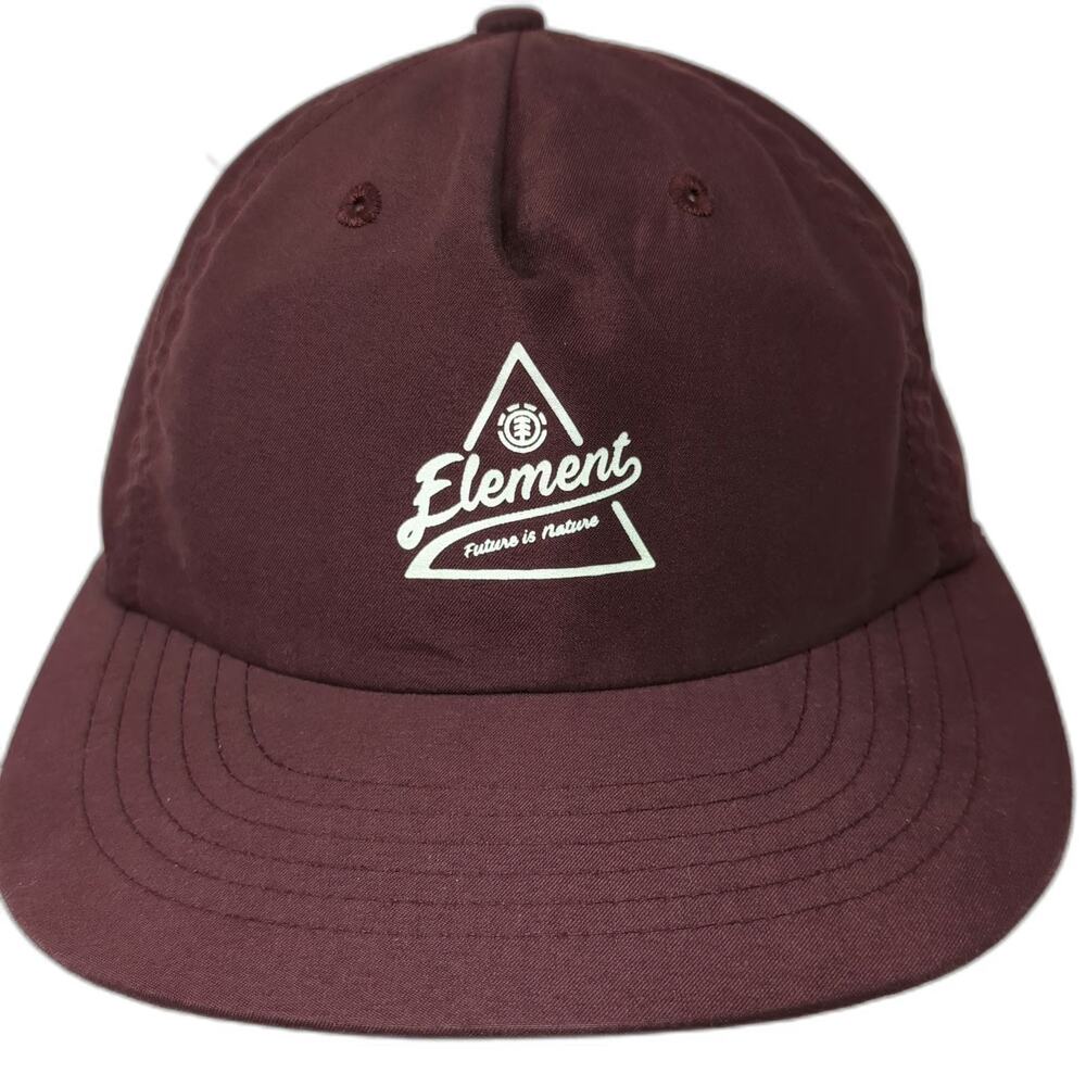 Element 5 Panel Red Hat One Size Future is Nature Skateboarding Strapback